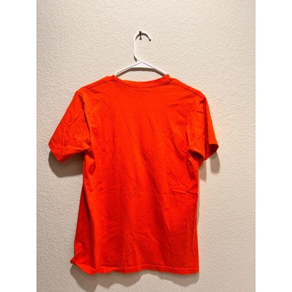 Jimi Hendrix Orange Tee Axis Bold as Love T-shirt Mens Small Vintage - Picture 2 of 4